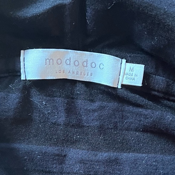 Mod-o-Doc Tonal Tencel Striped Cowl Neck Tunic - Picture 3 of 4